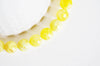 Perle agate feu rayée jaune, perle agate,pierre naturelle,agate naturelle,perle pierre ronde,10mm,fil de 39cm, G2649