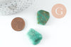 Perle amazonite turquoise naturel brute roulée,pierre naturelle, litotherapie, Chips amazonite, 18-25mm, X2 G3670