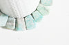 Perle amazonite turquoise naturel brute roulée,pierre naturelle, litotherapie, Chips amazonite, 18-25mm, X2 G3670