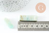 Perle amazonite turquoise naturel rectangle,pierre naturelle, litotherapie, Chips amazonite,17~53mm, X2 G5194