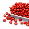 Perle coeur plastique rouge 10mm, x20 (G3491)