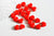 Perle coeur plastique rouge 10mm, x20 (G3491)