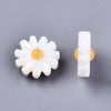 Perle fleur marguerite nacre naturelle, perle fleur,nacre naturelle,coquillage blanc,13mm, x1 G4004