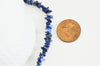 Perle lapis lazuli chips pierre naturelle 2-6mm, perles pierre en lapis lazuli naturel, fil de 78cm, x1 G5188