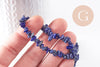 Perle lapis lazuli chips pierre naturelle 2-6mm, perles pierre en lapis lazuli naturel, fil de 78cm, x1 (G5188)