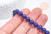 Perle lapis lazuli ronde 8mm,lapis bleu,pierre naturelle, perles pierre,lapis naturel,le fil de 20 cm G5747