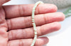 Perle nacre naturelle heishi vert pastel,tube coquillage coloré,perle coquillage,2x4mm, le fil de 40cm, x1 G4770