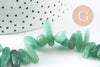 Perle ovale aventurine,pierre précieuse,pierre naturelle,pierre roulée,13-22mm,fil de 39cm, X1 G1258