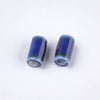 Perle porcelaine bleu foncé,perle céramique, porcelaine bleu,perle tube, création bijoux,10mm, x5 G5395