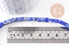 Perle regalite bleu roi rectangulaire,regalite,pierre naturelle,perles jaspe,perles pierre,12mm,le fil de 38 cm (G3988)