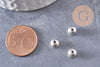Perle ronde argent tibétain vieilli,perles argent, sans nickel,perle intercalaire, 6mm, x10 (G0819)