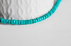 Perle rondelle turquoise sinkiang,perles pierre, turquoise naturelle, fil de 39,5 cm-G0138