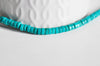 Perle rondelle turquoise sinkiang,perles pierre, turquoise naturelle, fil de 39,5 cm-G0138