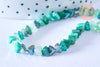 Perle triangle cristal bleu 6x3.5mm, perles bijoux, perle triangle cristal ,Perle verre facette, fil de 33cm, X1 G6678