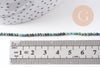 Perle turquoise africaine naturelle 2mm, perle pierre naturelle ,fil de 39cm, x1 (G1541)