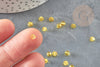 Perles cristal facette jaune, cristal autrichien, perles bicone, perles cristal toupies ,4mm x20 G4684