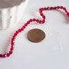 Perles cristal facette rouge 4mm, cristal autrichien, perles bicone, perles cristal toupies, perles rouges,x20 G7462