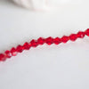 Perles cristal facette rouge 4mm, cristal autrichien, perles bicone, perles cristal toupies, perles rouges,x20 G7462