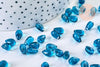 Perles cristal goutte bleu, cristal tchèque,9x6x5mm, x10 G5360