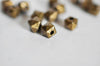 Perles hexagone bronze intercalaires, fournitures créatives, perles bronze,perles BRONZE,fourniture bronzes,création bijoux, 10 perles,G2754