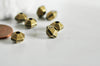 Perles hexagone bronze intercalaires, perles bronze,perles BRONZE,fourniture bronzes,création bijoux, 10 perles, 10mm-G0824