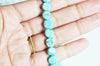 Perles howlite turquoise naturelle,perles pierre, howlite naturelle, perle turquoise,creation bijoux,12-14-16-18mm,x 5-G1851