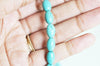 Perles howlite turquoise naturelle,perles pierre, howlite naturelle, perle turquoise,creation bijoux,12-14-16-18mm,x 5-G1851