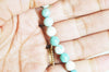 Perles howlite turquoise naturelle,perles pierre, howlite naturelle, perle turquoise,creation bijoux,12-14-16-18mm,x 5-G1851