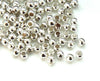 Perles intercalaires argentées,perles argent, métal argenté, 3mm-, x 5Gr G1322