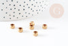 Perles intercalaires laiton brut 6mm, perles dorées, création bijoux, laiton brut, 6mm, x10 G4622