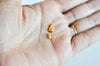 Perles intercalaires laiton doré 14k, perle texturée,perle intercalaire, perles dorées, création bijoux, Lot de 10,3mm-G1511