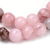 Perles jaspe rose Fleur de cerise,jaspe rose naturel teinté pierre naturelle,le fil de 38cm ,8mm G3845