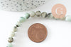 Perles jaspe sésame, jaspe bleuté,pierre naturelle,perles jade,jaspe naturel, 6mm, fil de 60perles , X1 G3802