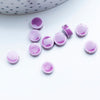 Perles porcelaine violet, perle céramique, perle porcelaine,perle disque, céramique violet,8mm, x10 G4728