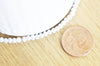 Perles toupies cristal gris clair, perles bijoux, cristal, verre facette, création bijoux, 3x2mm, fil de 36cm, G4691