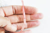 Perles tube quartz cerise verre ,perle pierre naturel,13mm, le fil de 30 perles G4159