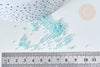 Perles tube verre turquoise clair façon Delica miyuki, Perle rocaille japonaise, perlage tissage, Sachet 8g, x1 G7781