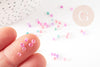 Petite Perles rocaille multicolore pastel 2.5mmx3mm, perles tissage arc-en-ciel, x10gr (G9283)