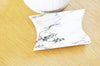 Pochette carton marbré blanc, pochette cadeau papier,sachet cadeau,sachet mariage,scrapbooking,9.5x5.5cm, x10 G2944