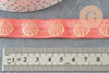 Ruban élastique orange corail or coquilage EFJF,bracelet EVJF,ruban mariage, scrapbooking,16mm, X 1mètre G4899