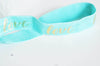 Ruban élastique vert or LOVE EFJF, bracelet EVJF,16mm,1 mètre X1 G2141