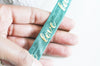 Ruban élastique vert or LOVE EFJF, bracelet EVJF,ruban mariage,fourniture créative,scrapbooking,16mm,1 mètre G3759