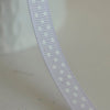 Ruban gros grain polka mauve clair, ruban pois blancs,ruban mariage,fourniture créative, largeur 1cm, longueur 1 mètre-G0543