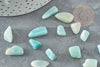 Sable amazonite bleue verte naturelle brute roulée 5~25mm /2~8mm, lithotherapie,jesmonite, X 20gr G0249