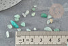 Sable aventurine verte naturelle 2~8mm,chips création bijoux et jesmonite, X 20gr G0229