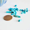 Sable chips pierre howlite turquoise 3~5mm, x20gr (G0259)