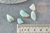 Sable pierre amazonite bleue verte naturelle brute roulée 5~25mm /2~8mm, x20gr (G0249)