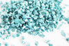 Sable verre bleu 1.5~2mm, chips création bijoux et jesmonite nailart, X 10gr G5043