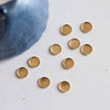 Supports de cabochon rond laiton brut 8mm, fournitures créatives, fournitures cabochon, sans nickel, Lot de 50 (4.1g)-G0672