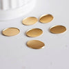 Supports de cabochons ovales 13x18mm laiton brut, fournitures sans nickel, X20 (3,7gr) G0495